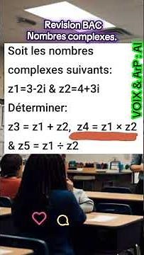 Revision BAC, nombres complexes.