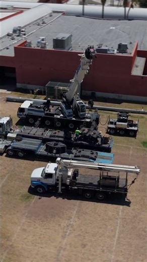 Crane Truck Construction Drone Footage | Video by Southwest Drone Tech