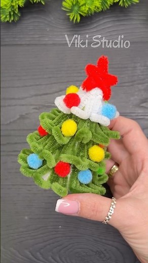 DIY Pipe Cleaner Christmas Tree 🎄✨ | Easy Christmas Decoration