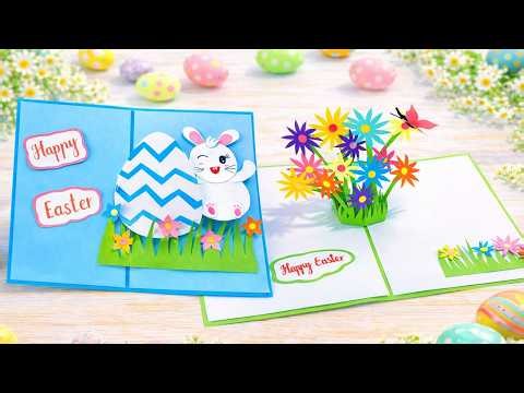 DIY Easter Pop Up Cards 🐰 Easy 3D Easter Cards Tutorial | 2 Ideas | DG Handmade