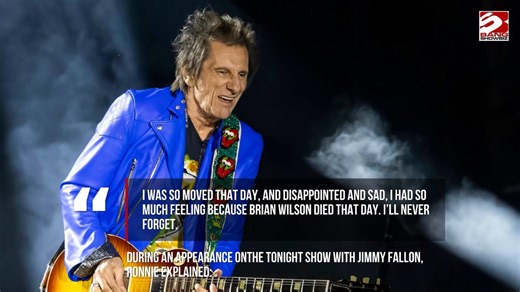 Ronnie Wood discusses his emotional guitar solo tribute to the late Brian Wilson