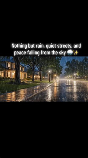 A rainy evening where the world slows down and the only sound left is the calm of falling rain 🌧️🏡✨ #RainyEvening #RainyStreet #PeacefulMoments #CozyRain #NightRain
