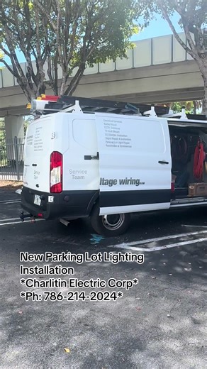 New Parking Lot Lighting Installation *Charlitin Electric Corp** 📞 *Ph: 786-214-2024* 🔧 *Electrical solutions - Certified electrical installations - Audio-visual systems - CCTV camera installation & maintenance - TV wall mounting - EV charger installation - Sign repair & installation - Parking lot lighting repair & maintenance - Bucket truck services - Low-voltage wiring & structured cabling - Residential & Commercial 💡 *Trust our expertise for safe and efficient electrical solutions. *#teamc
