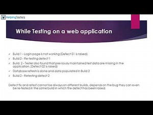 Retesting - Software Testing Tutorial 30