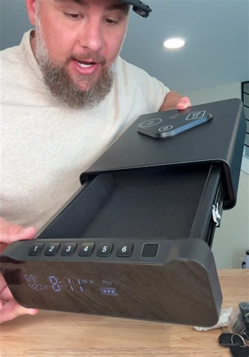 Biometric Gun Safe with Charging Station