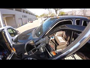 2019 F350 my technique to install. LF DOOR GLASS without take panel off