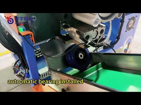 Automated assembly of caster wheel