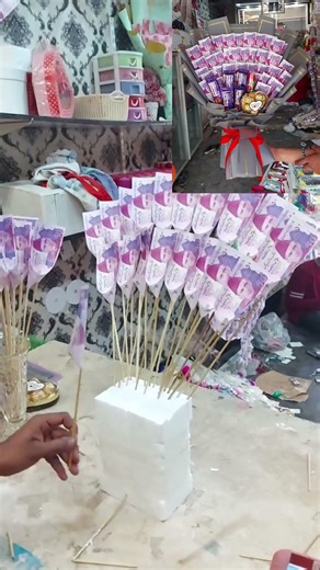 DIY - How to Make Currency Notes Bouquet with Chocolates Gift Bookey for Eid Mubarak Special #shorts