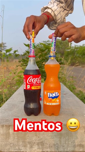 Coca-Cola Fanta und Mentos Experiment 😀