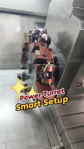 12-station power turret, next-level setups! #Smartathe #Turret #MillTurn #ComplexParts #cncmachining #fyp