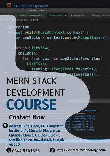 Best MERN Stack Development Course In Rawalpindi And Islamabad