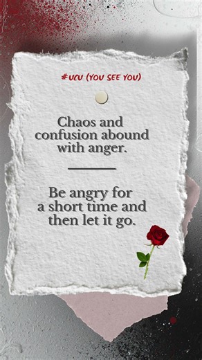 Chaos fades when you release the anger #Healing #SelfAwareness #Mindset