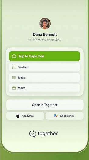 Share a project with one link | Together app