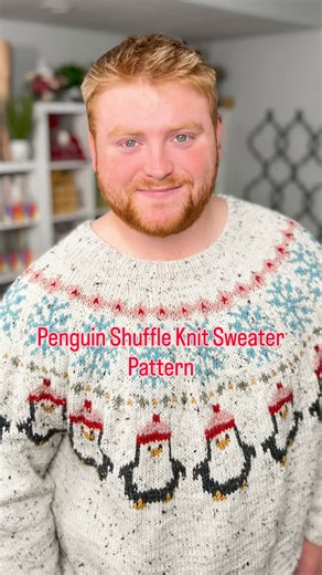 Marly Bird on Instagram: "🧶 Say NEW For the FREE PATTERN 🐧 Penguin Shuffle Sweater ✔️ Stranded colorwork yoke ✔️ Seamless + top-down ✔️ 9 sizes ✔️ Charts + tutorials included 🎁 Free on MarlyBird.com now! 🧵 Link in bio or comment “PENGUIN” below! #mmmdi #marlybird #penguinshuffle #colorworkknitting"