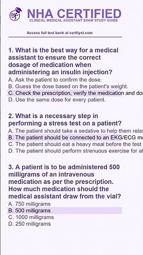 NHA CCMA CERTIFICATION STUDY GUIDE #CCMAExam