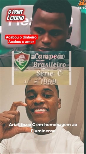 Jhon Arias no Palmeiras faz homenagem à série C. acabou dinheiro acabou o amor. #futebol #flamengo