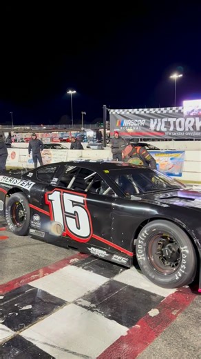 🏁 Gabe Sommers climbs out after winning the Super Late Model feature on Night 1️⃣ of the #NewSmyrnaWS. | FloRacing
