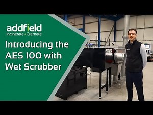 Compact Medical Waste Incinerator with wet scrubber AES 100