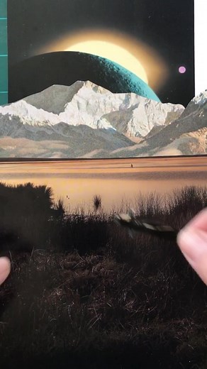 Decollage Art Making Process Video