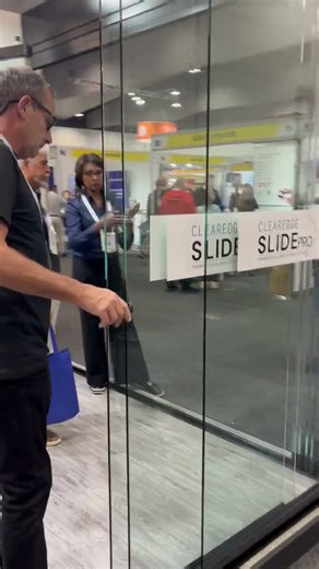 Introducing the new Clear edge SlidePro Frameless Glass Sliding system