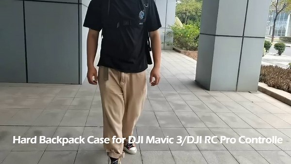 Hard Backpack Case for DJI Mavic 3/DJI RC Pro Controlle, Waterproof 8.9 Inch Large Capacity Hardshell Backpack for Mavic 3 Fly More Combo Shock Absorbent & Breathable Drone Storage Bag