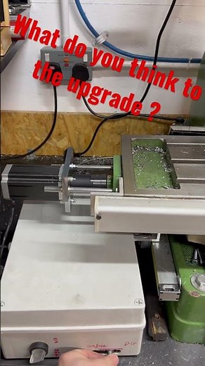 DIY power feed on a milling machine.