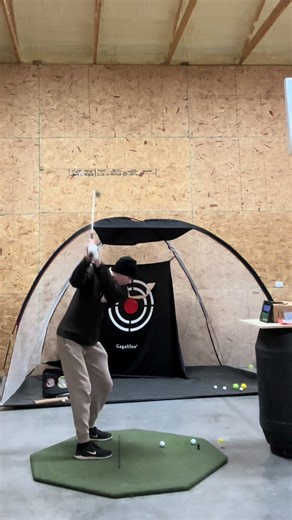 Little indoor session today on the @FlightScope Golf mevo plus