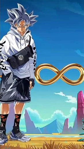 Dragon Ball Super character drip Goku fusion with infinity