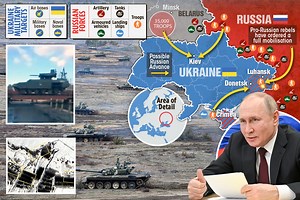 Putin’s ‘Terminator’ tanks move just two miles from Ukraine border