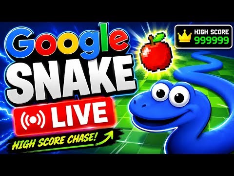 🔥 LIVE NOW: Google Snake High Score Hunt 🐍