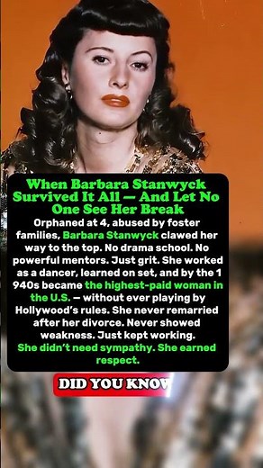 Hollywood’s Toughest Woman: Barbara Stanwyck