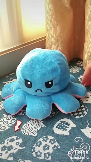 Cute Double-Sided Octopus Plush Toy for Stress Relief