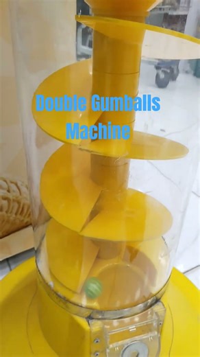 Double Gumballs Machine Multi -Color flavors #gumballmachine #gumballs #satisfying #vendingmachine