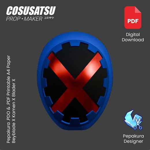 DIY Beyblade X Blader X Kamen X Helmet Cosplay EVA Foam Template - Etsy Australia