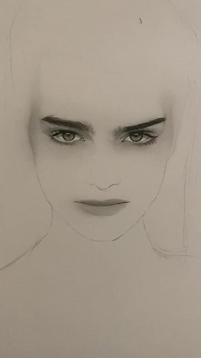 Brooke Shields Drawing Progress