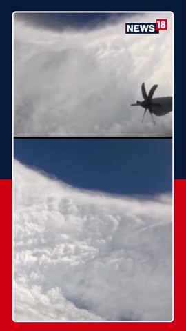U.S Air Force Weather Reconnaissance Aircraft Captures Stunning Visuals Of A Hurricane | N18S
