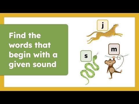 Phonics Fun: Find the Beginning Sound with Animal Friends
