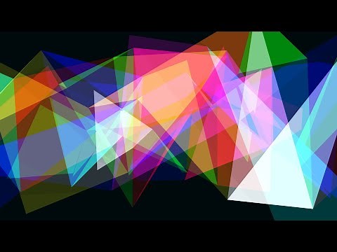 Abstract Translucent Rainbow Moving Geometric Triangle Shapes 4K Background VJ Video Effect