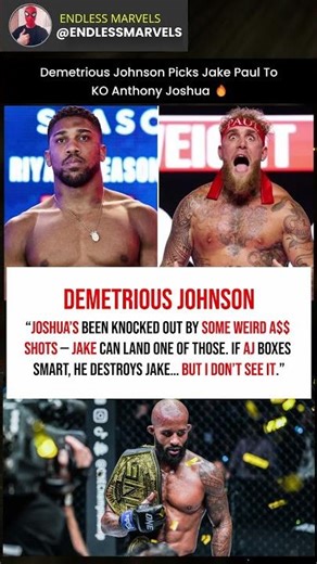 Demetrious Johnson Picks Jake Paul to KO AJ 🔥 #boxing