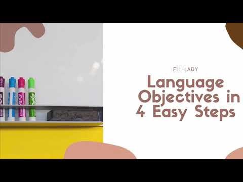 Language Objectives in 4 Easy Steps