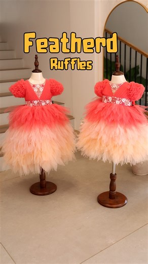 Nakshatra kids -online / offline kids store | Meet the Multicolour Feather Frock — light, dreamy, and full of charm 🌸 Soft layers, flowing movement, and feather-like detailing come... | Instagram