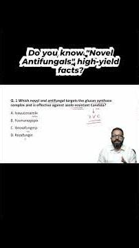 Do you know "Novel Antifungals" high-yield facts? #neetpg #neet #neet2026 #medical #neet2025