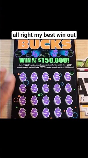 Big surprise winner on a Delaware lottery scratch off ticket #fypシ #fun #win