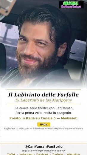 🦋 THE BUTTERFLY LABYRINTH — Can Yaman conquers Spain 🦋