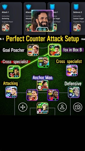 Perfect Counter Attack Setup 😱 | eFootball 2026 #Shorts