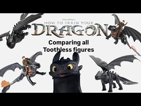 Comparing all live action Toothless figures | How To Train Your Dragon