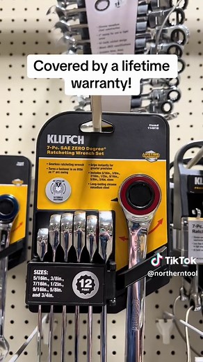Introducing the new Klutch ZERO Degree Gearless Ratcheting Wrench Sets! 🔧 #wrench #wrenches #newtools #fyp