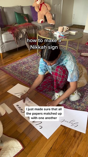 DIY Nikkah Sign Tutorial for Your Wedding | Desi Bengali Brown Girl