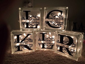DIY Decorative Glass Block Crafts - Tried and True by Trista