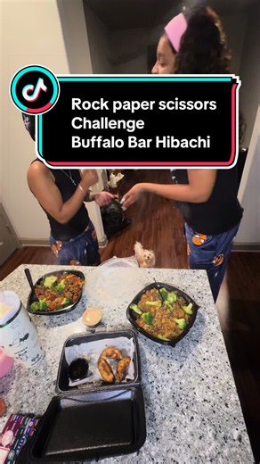 Kkapri's Rock Paper Scissors Challenge at Buffalo Bar Hibachi 🥲💘